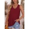 imageOFEEFAN Womens Tank Tops Sleeveless Scoop Neck Loose Fit Summer Clothes4wine