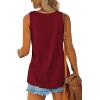 imageOFEEFAN Womens Tank Tops Sleeveless Scoop Neck Loose Fit Summer Clothes4wine