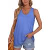 imageOFEEFAN Womens Tank Tops Sleeveless Scoop Neck Loose Fit Summer Clothes51baby Blue