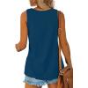 imageOFEEFAN Womens Tank Tops Sleeveless Scoop Neck Loose Fit Summer Clothes51teal