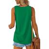 imageOFEEFAN Womens Tank Tops Sleeveless Scoop Neck Loose Fit Summer Clothes61green