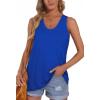 imageOFEEFAN Womens Tank Tops Sleeveless Scoop Neck Loose Fit Summer Clothes6blue