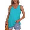 imageOFEEFAN Womens Tank Tops Sleeveless Scoop Neck Loose Fit Summer Clothes6lakeblue
