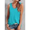 imageOFEEFAN Womens Tank Tops Sleeveless Scoop Neck Loose Fit Summer Clothes6lakeblue