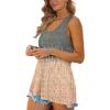 imageOFEEFAN Womens Tank Tops Sleeveless Scoop Neck Loose Fit Summer Clothes70tiedye Grey Coral