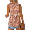imageOFEEFAN Womens Tank Tops Sleeveless Scoop Neck Loose Fit Summer Clothes71boho Orange