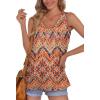 imageOFEEFAN Womens Tank Tops Sleeveless Scoop Neck Loose Fit Summer Clothes71boho Orange