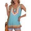 imageOFEEFAN Womens Tank Tops Sleeveless Scoop Neck Loose Fit Summer Clothes8boho Blue