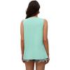 imageOFEEFAN Womens Tank Tops Summer Pleated Crew Neck Sleeveless Tops for Women Ruched Loose11lack Green