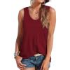 imageOFEEFAN Womens Tank Tops Sleeveless Scoop Neck Loose Fit Summer Clothes4wine