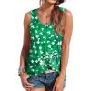 imageOFEEFAN Womens Tank Tops Sleeveless Scoop Neck Loose Fit Summer Clothes81st Green Clove