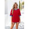 imageOFEEFAN Summer Tops for Women 2025 Short Sleeve Shirts Dressy Casual Crew Neck Tshirts FashionZred