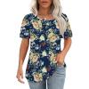 3-floral Navy