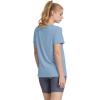 imageOFEEFAN Workout Tops for Women UPF 50 Breathable Quick Dry Loose Fit T Shirt Outdoor Yoga Running Hiking Gym Tee TopBlue