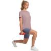 imageOFEEFAN Workout Tops for Women UPF 50 Breathable Quick Dry Loose Fit T Shirt Outdoor Yoga Running Hiking Gym Tee TopGreypink