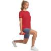 imageOFEEFAN Workout Tops for Women UPF 50 Breathable Quick Dry Loose Fit T Shirt Outdoor Yoga Running Hiking Gym Tee TopRed