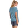 imageOFEEFAN Workout Tops for Women UPF 50 Breathable Quick Dry Loose Fit T Shirt Outdoor Yoga Running Hiking Gym Tee TopTurquoise