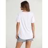 imageOFEEFAN Womens Summer Tops 2025 Trendy Short Sleeve Shirts Smocked Crewneck TeeBwhite