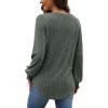 imageOFEEFAN Womens Tops Dressy Casual Long Sleeve Shirts for Women Business Casual Outfits Lightweight Fall Sweaters WarmA Green
