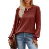 imageOFEEFAN Womens Tops Dressy Casual Long Sleeve Shirts for Women Business Casual Outfits Lightweight Fall Sweaters WarmCaramel