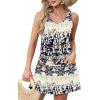 imageOFEEFAN Womens Summer Dresses 2025 V Neck Sleeveless Sundresses with Pockets Beach Vacation Clothes FloralPlainA Floral 49