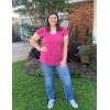 imageOFEEFAN Womens Summer Tops Ruffle Short Sleeve V Neck TShirts Casual Loose Fit2a Maroon
