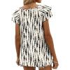 imageOFEEFAN Womens Summer Tops Ruffle Short Sleeve V Neck TShirts Casual Loose FitFloral Polka Dot