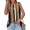 imageOFEEFAN High Neck Tank Tops for Women Loose Fit Sleeveless Top Summer Clothes Womens Tunic Tops to Wear with LeggingsBpattern Stripe Spot