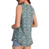 imageOFEEFAN High Neck Tank Tops for Women Loose Fit Sleeveless Top Summer Clothes Womens Tunic Tops to Wear with LeggingsPattern Blue Floral