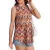 imageOFEEFAN High Neck Tank Tops for Women Loose Fit Sleeveless Top Summer Clothes Womens Tunic Tops to Wear with LeggingsPattern Boho Print