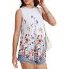 imageOFEEFAN High Neck Tank Tops for Women Loose Fit Sleeveless Top Summer Clothes Womens Tunic Tops to Wear with LeggingsPwhite Red Floral