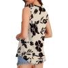 imageOFEEFAN High Neck Tank Tops for Women Loose Fit Sleeveless Top Summer Clothes Womens Tunic Tops to Wear with LeggingsQbeige Black Floral