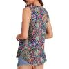 imageOFEEFAN High Neck Tank Tops for Women Loose Fit Sleeveless Top Summer Clothes Womens Tunic Tops to Wear with LeggingsQnavy Red Pattern